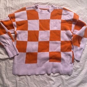 Checkered sweater